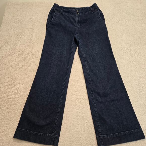 Lauren Jeans Co. Premium Jeans Flared Leg Mid-rise Women's Size 6 - Picture 1 of 11